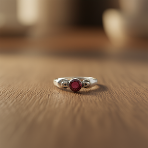 1.6 Grams <b>Garnet</b> Fine <b>Ring</b> - Product Image 3