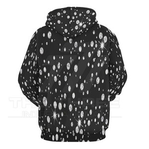 Sudadera con Capucha para Hombre, Moderna y Elegante, con Pedrería, Adornada con Cristales, Tejido Premium, Estilo Urbano - Product Image 2
