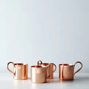 Antique brown copper <b>mug</b> Hammered pure copper moscow mule <b>Large</b> metal drinking <b>mug</b> Hammered finish copper cup - Product Image 5
