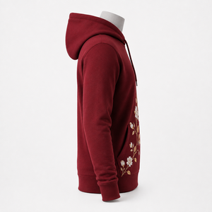 Trending Men's Embroidery <b>Hoodie</b> With <b>Soft</b> Fabric Comfortable Fit Durable Stitching And Stylish Design For Casual Daily Wear - Product Image 2