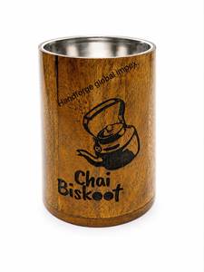 Taza de Café/Té de Madera Sólida Natural de Alta Calidad, Diseño Clásico, Resistente al Calor, Apta para Lavavajillas, Capacidad de 200 ml, Handforge Global Impex - Product Image 2
