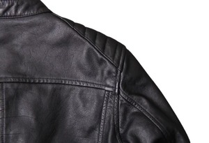 Veste en cuir véritable vieilli style Cafe Racer pour homme, veste de motard - Product Image 3