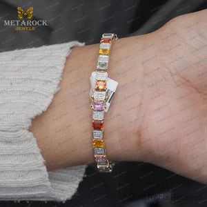 Pulsera de Oro Amarillo de 14k con Múltiples Gemas de Zafiro y Diamantes Naturales, Joyería Fina al por Mayor - Product Image 5