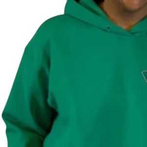 Sweat à capuche vert Ivy pour femme, pull décontracté avec détails brodés, sweat-shirt doux, vêtements de streetwear tendance - Product Image 4