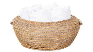 Laundry <b>Rectangular</b> Rattan <b>Storage</b> <b>Basket</b> for Home Organization Natural Wicker Open <b>Basket</b> for Bedroom Living Room Shelf Closet - Product Image 6