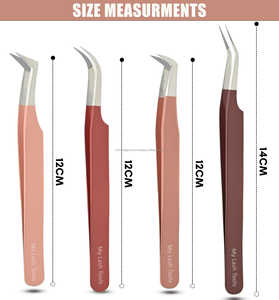 Pince à épiler en fibre outils d'extension de cils pour extensions de cils volume pince à épiler pour pince à cils individuelle à 90 degrés - Product Image 5