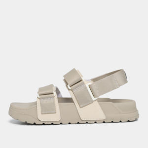 All Seasons Casual Cross-Strap Platform Sandals <b>Open</b> Toe Beige Nylon Material Light Weight New Item SHONDO - Product Image 2