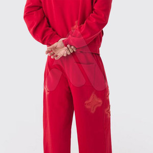 Conjunto Deportivo Informal de Invierno con Capucha y Estampado, Ropa Deportiva Personalizada para Hombre, Chándal Bordado de Dos Piezas para Gimnasio y Running - Product Image 2