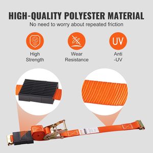 Kit di Ancoraggio per Ruote Resistenti 2'' X 96'' per Rimorchi ATV UTV da 10''-23'' con Sistema di Fissaggio a Cricchetto - Product Image 3