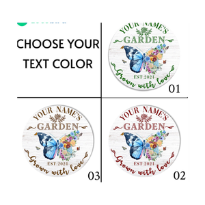 Letrero de Jardín de Madera Maciza Personalizado, Placa Decorativa para Exteriores Grabada con Láser, Letreros de Madera Personalizados para Jardín, Tiendas de Regalos y Viveros - Product Image 6