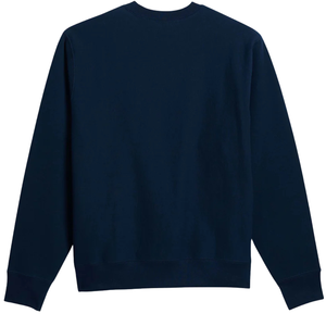 เสื้อสเวตเชิ้ตคอกลมผ้าฟลีซทรงหลวมสำหรับผู้ชาย สีกรมท่า เนื้อนุ่ม อุ่นสบาย สวมใส่สบายๆ แขนยาว พรีเมียม ใส่ได้ทั้งฤดูใบไม้ร่วงและฤดูหนาว - Product Image 3
