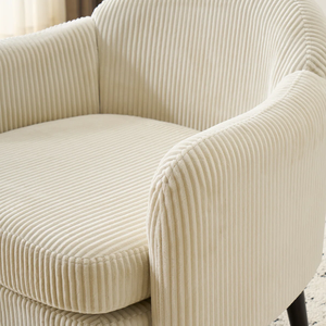 <b>SOFA</b> CHAIR Scandinavian One Seat from Vietnam Single Chair Cotton Blend LIVING ROOM Flared Arms Solid <b>Wood</b> - Product Image 6