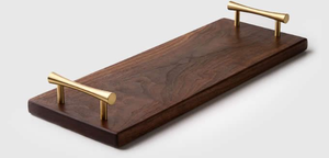 Planche de service décorative en bois d'acacia, planche à découper et planche à hacher avec poignée par blossom craft india - Product Image 6