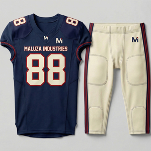 ชุดยูนิฟอร์มอเมริกันฟุตบอลแบบกำหนดเอง ชุดเสื้อและกางเกงทีมระดับโปร ระบายอากาศได้ดี คุณภาพสูง ชุดกีฬา MALUZA INDUSTRIES Elite - Product Image 1