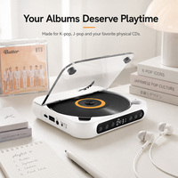 Lecteur CD portable avec Bluetooth, batterie rechargeable pour les voyages, l'audio domestique, fabrication OEM personnalisée