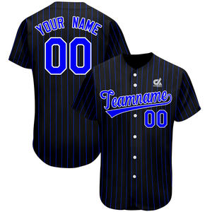 Uniforme de Béisbol Personalizado 2025 con Rayas Rojas, Estilo Profesional, con Nombre y Número Personalizados, Venta al Por Mayor - Product Image 3