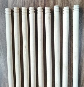 Manches de balai en bois GMEX avec motifs floraux et rayés, 120 cm de long, diverses couleurs, pelle à poussière en PVC - Product Image 6