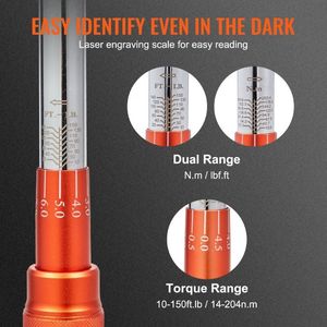 Kit de Herramientas para Reparación de Automóviles, Llave Dinamométrica Mecánica de Doble Rango con Adaptadores y Barra de Extensión - Product Image 5