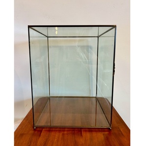 High Selling Rectangle Glass Display <b>Case</b> With Metal Frame Clear Storage Organizer For Jewelry Necklaces Rings <b>Earrings</b> - Product Image 1