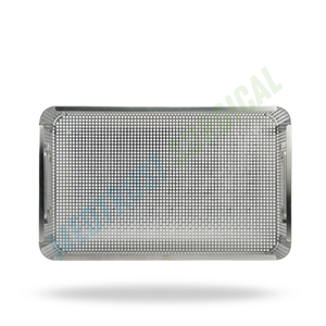 Middle Size Sterilization <b>Basket</b> Stainless Steel Surgical Instrument Tray Medical Cleaning <b>Storage</b> <b>Basket</b> - Product Image 5