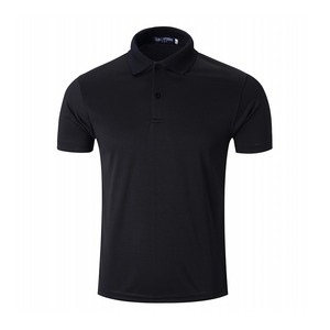 Polo pour homme en piqué de coton à manches courtes, avec logo personnalisé, pour uniforme de travail, à boutons et épaules tombantes, vente en gros, fabricant - Product Image 3