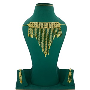 Khanaqi Necklace With Earrings <b>Jewellery</b> <b>Set</b> Gold Plated High Quality Fashion Jewelry Necklace Arabic <b>Jewellery</b> <b>for</b> <b>Women</b> - Product Image 5
