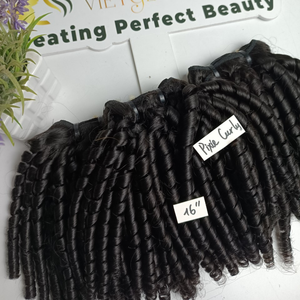 ผมต่อแบบมัดคู่คุณภาพสูงเวียดนาม/กัมพูชาสำหรับผมคนผมหยิกดิบ100กรัมมัดไม่พันกัน - Product Image 4