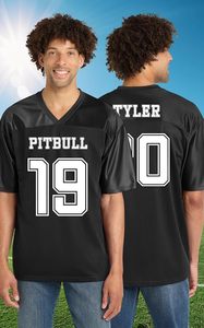 Maillot de football personnalisé pour hommes, nom et numéro du joueur personnalisés, chemise en maille respirante - Product Image 3