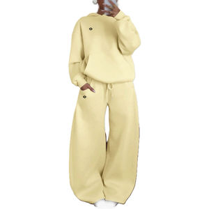 ชุดออกกำลังกายลำลองสำหรับผู้หญิง ชุดเซ็ทสองชิ้นสีพื้น ชุดวอร์ม ชุดจ็อกกิ้ง สีตามสั่ง รุ่นล่าสุด - Product Image 4