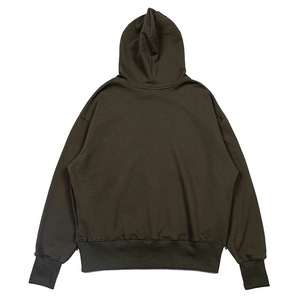 Sweat-shirt à capuche en molleton uni de qualité supérieure pour homme, coupe classique, décontracté, avec poche kangourou, pour l'automne - Product Image 5