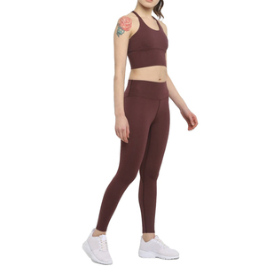 Wholesale Custom Women Premium Quality Seamless Yoga Set High Waist Leggings Sports Bra OEM Private <b>Label</b> - Product Image 1