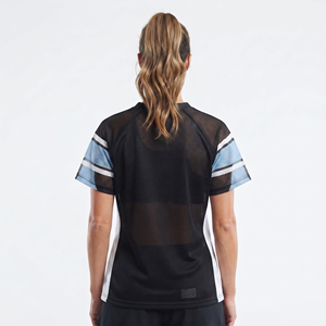 Camiseta de Fútbol de Malla con Cuello en V para Mujer, Manga Corta, Estampado Sublimado, Camiseta de Lacrosse de Malla de Alta Calidad para Mujer - Product Image 2