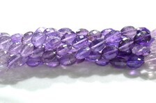 Ametista rosa natural de 16 pulgadas, facetada, ovalada, 1 hilo de cuentas de piedras preciosas para la elaboración de joyería fina. - Product Image 3