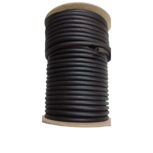 Cordón de Cuero Redondo de 2mm Color Bronceado para Fabricación de Joyería, Tamaño Personalizado, Marca SCHAF de Y S INTERNATIONAL - Product Image 3