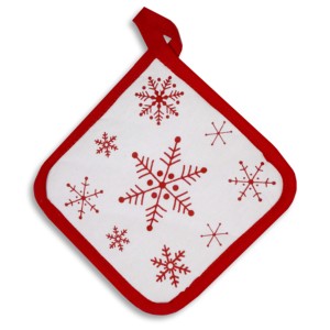 Porte-casserole décoratif de Noël, couleur et taille personnalisées, 100% coton, écologique, résistant au four, passe au lave-vaisselle - Product Image 3