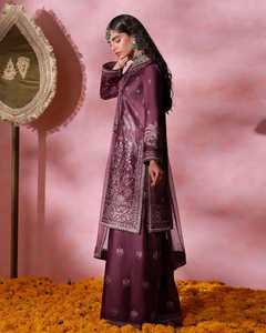 Kurta pakistanais formel de haute qualité, style toutes saisons, en coton, Salwar Kameez, sans plis, séchage rapide, pour fêtes, mariages, Diwali - Product Image 6