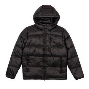 Doudoune pour homme, manteau rembourré, Logo OEM, surdimensionné, noir, hiver - Product Image 1