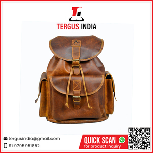 Premium Real <b>Leather</b> <b>Backpack</b> Stylish Bag for Business and Office Professionals At Affordable Price - Product Image 6