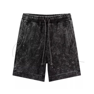 Customized Screen Printed Acid Wash Short Custom Design Men Acid Wash Shorts Casual Wear Adult Size Men Acid Wash Short - Product Image 1