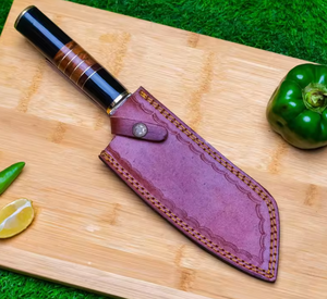 Couteau de chef LEGACY BLADES, forgé à la main, en acier à haute teneur en carbone, style japonais, manche en résine fait main, couteau de cuisine - Product Image 5
