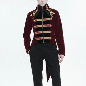 Men Black Vintage <b>Gothic</b> Embroidery Party Gold Tailcoat <b>Jackets</b> Fashion Top Sell 2026 - Product Image 4