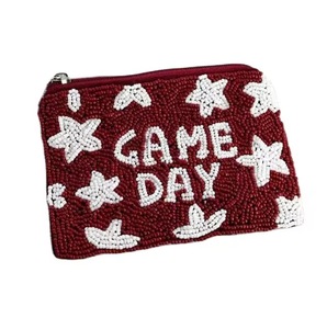 BIRDS For WHO IS HUNKY DORY Porte-monnaie et pochette perlée rose, style Preppy, tendance, cadeaux pour les femmes d'affaires RHOBH, sac perlé - Product Image 6