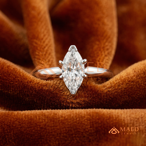 925 Sterling <b>Silver</b> Marquise Cut Engagement <b>Ring</b> Women <b>Solitaire</b> American Diamond CZ Wedding <b>Ring</b> Minimal Fine Jewelry - Product Image 1