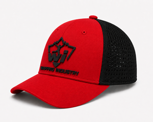 Premium Custom Embroidered Mesh Trucker <b>Cap</b> Adjustable Red Black <b>Snapback</b> Hat Outdoor Sports Promotional <b>Cap</b> for Adults - Product Image 2