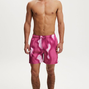Shorts de bain pour hommes OEM, style hip-hop, impression personnalisée, séchage rapide, en toile légère, décontractés, pour piscine, plage, vacances, été - Product Image 1