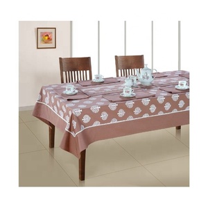 Trendy 100% GOTS Certified Organic Cotton Table Cover Embroidered Tree Design Soft Rectangular Shape High Quality Cloth Price - Product Image 2