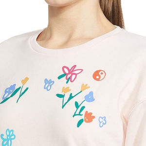 Sudaderas de Felpa 100% Algodón para Mujer, Bordadas con Logotipo Personalizado, Diseño Urbano con Hombros Caídos, Venta al Por Mayor - Product Image 4