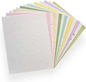 Custom A4 <b>A5</b> Seed Paper / Card - Eco Friendly Print at Home Craft Paper for Thank You Card - Product Image 3