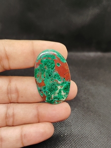 Piedra preciosa de crisocola malaquita 100% natural de alta calidad, cabujón verde, piedra suelta para la fabricación de joyería. - Product Image 3