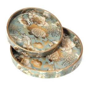 ถาดโลหะเคลือบลายสวยงามขายดี เหมาะสำหรับงานแต่งงาน งานเลี้ยง และบริการจัดเลี้ยง ชุด 2 ใบ - Product Image 5